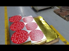 접시 크리스마스 디자인 휴가 선물 패키징을 서빙하는 고급 라운드 주석